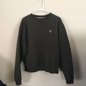 Dark Green Champion Crewneck